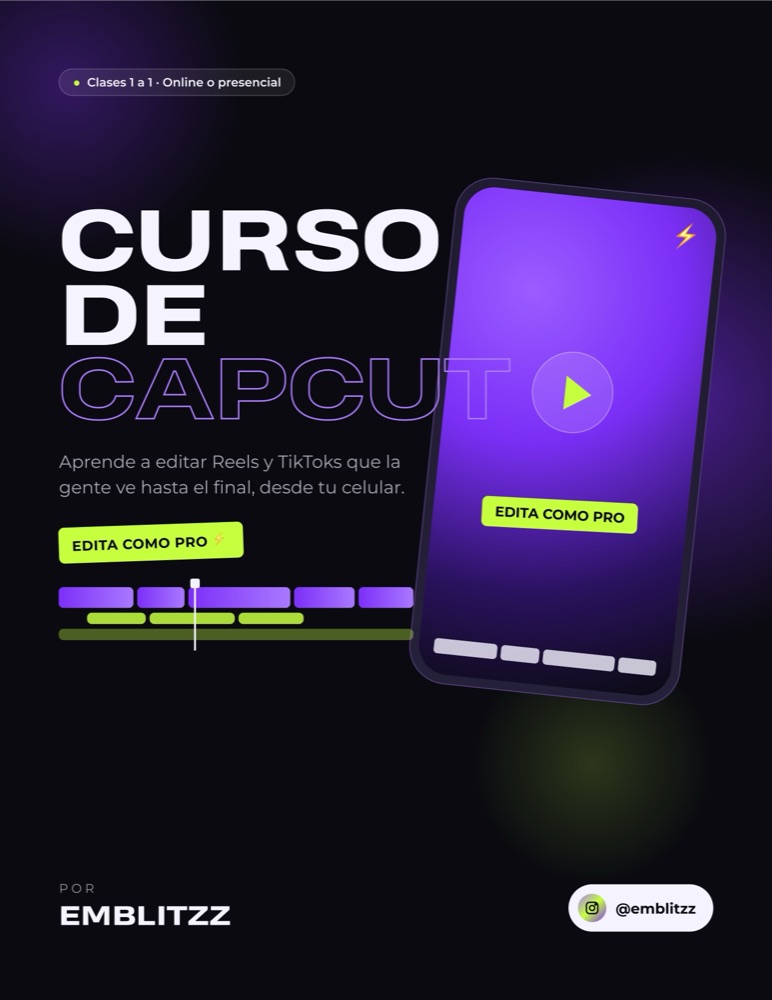 Portada del PDF Curso de CapCut por Emblitzz